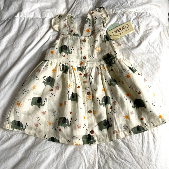 NWT Viverano elephant dress and bloomers. - Picture 2 of 2